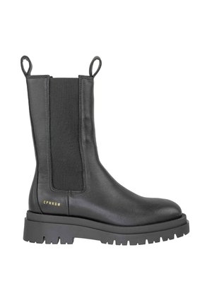 Platform ankle boots - black