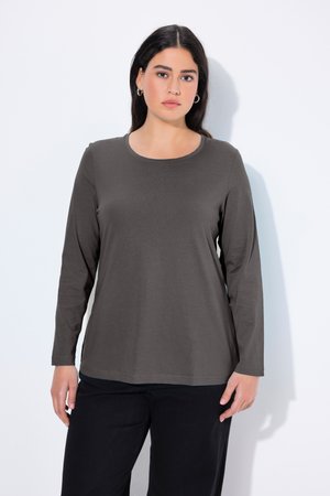 Ulla Popken, COL ROND - Maglietta a manica lunga - anthracite