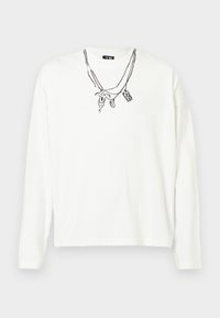 STRING LONG SLEEVE UNISEX - Pikkade varrukatega topp - white