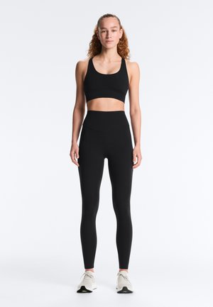 OYSHO COMFORTLUX SUPER HIGH RISE ANKLE-LENGTH - Leggings - black