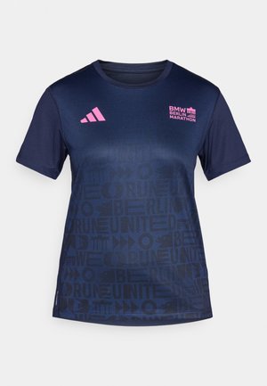 adidas Performance BER25 AOP TEE - Sport T-shirt - collegiate navy