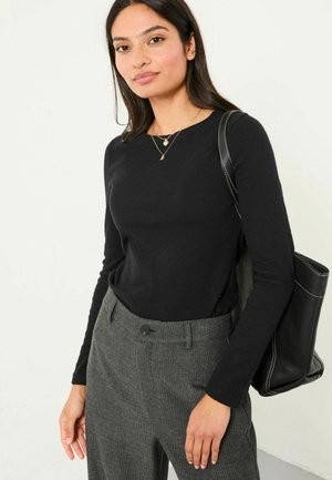 REGULAR FIT - Langarmshirt - black