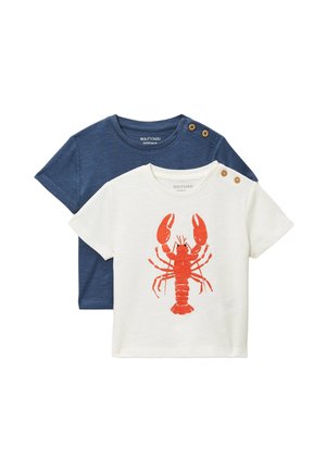 Monoprix, LOT DE 2  - T-shirt imprimé - ecru