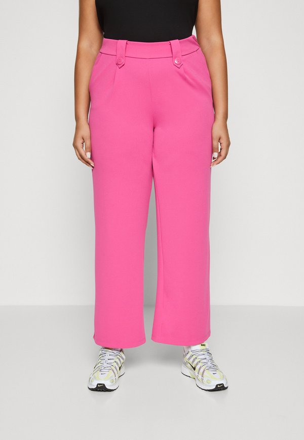 CARSANIA BUTTON - Stoffhose - raspberry rose