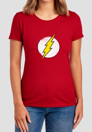 DC COMICS ORIGINALS, DC FLASH ROUGH FLASH LOGO - T-Shirt print - red