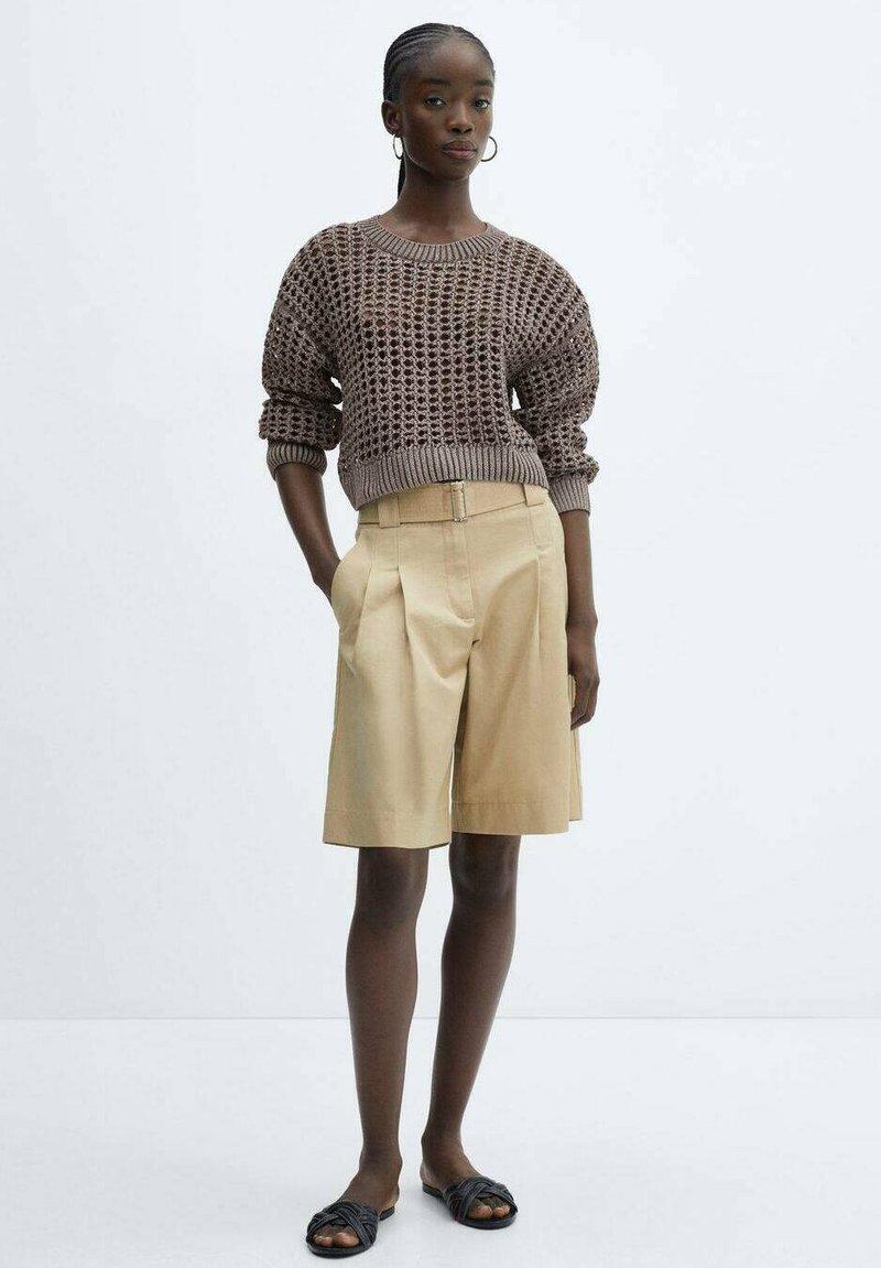 Mango REJILLA - Strickpullover - braun - Zalando.de