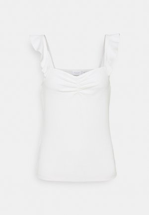 VIBRUNIA FRILL - T-shirt con stampa - cloud dancer