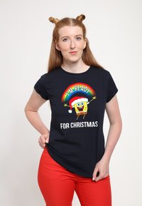 Henry Tiger SPONGEBOB SQUAREPANTS I'M READY FOR CHRISTMAS - T-shirt z nadrukiem