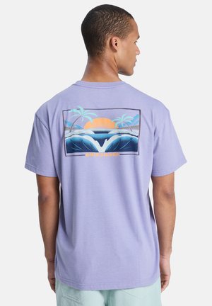 Quiksilver HELLBENDER SS UNISEX - T-shirt print - daybreak