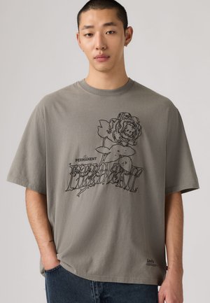 TEE - T-shirt imprimé - field trip rose smoked pearl