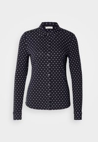 BLOUSE LONG SLEEVE COLLAR BUTTON PLACKET - Skjorte - dark blue