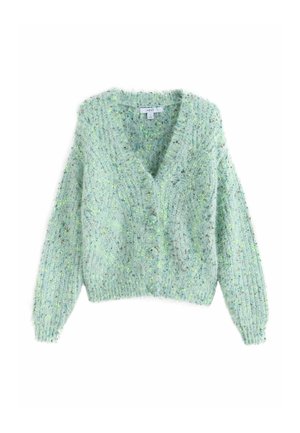 Cardigan - bright green neppy