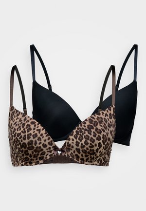 LEOPARD 2 PACK - Soutien-gorge à armatures - black