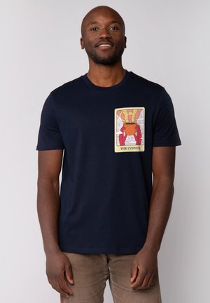 TAROT THE COFFEE - T-shirt imprimé - french navy