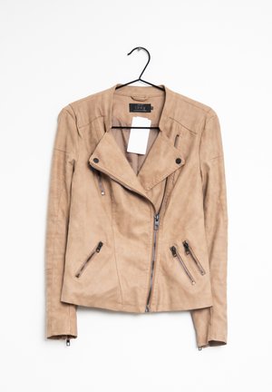 Chaqueta de cuero sintético - brown