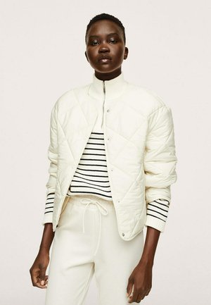 GEWATTEERDE - Light jacket - ecru