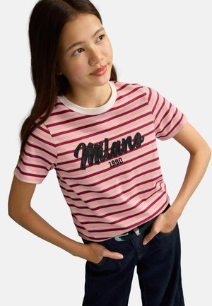 Lipsy, GRAPHIC T-SHIRT - Trükipildiga T-särk - pink stripe
