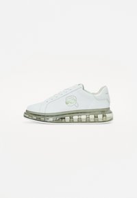 Unselected, white/green