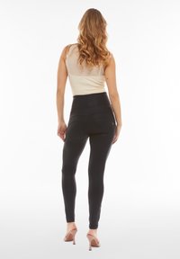 Freddy PUSH UP VITA ALTISSIMA COATED LUCIDO - Pantaloni - black coated