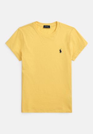 COTTON JERSEY CREWNECK T-SHIRT - Jednoduché tričko - collegiate yellow