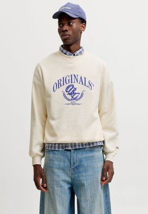 Jack & Jones, SWEATSHIRTS TEXT - Sweatshirt - whisper white