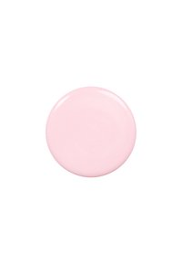 Ljust rosa nagellack i en rund behållare, med en glansig finish och slät textur, som subtilt reflekterar ljus över ytan.