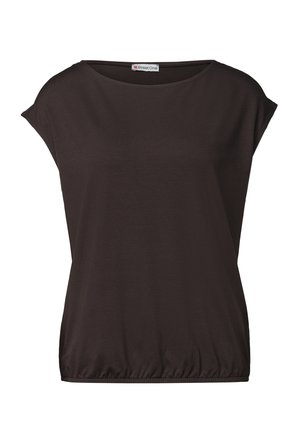 Street One, DROPPED SHOULDER SHIRT MIT U-BOOT-AUSSCHNITT - T-shirts basic - espresso brown