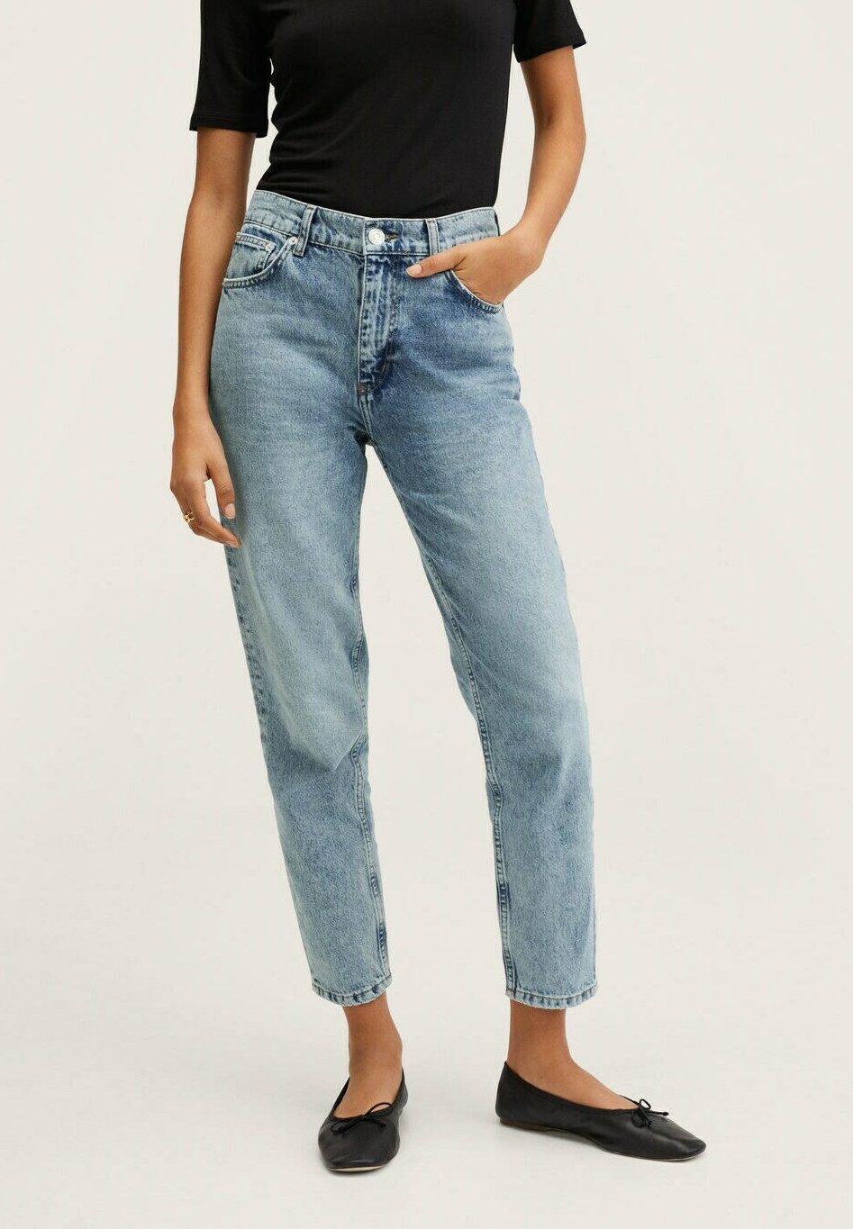 Mango Jeans Tapered Fit - bleu moyen/blu - Zalando