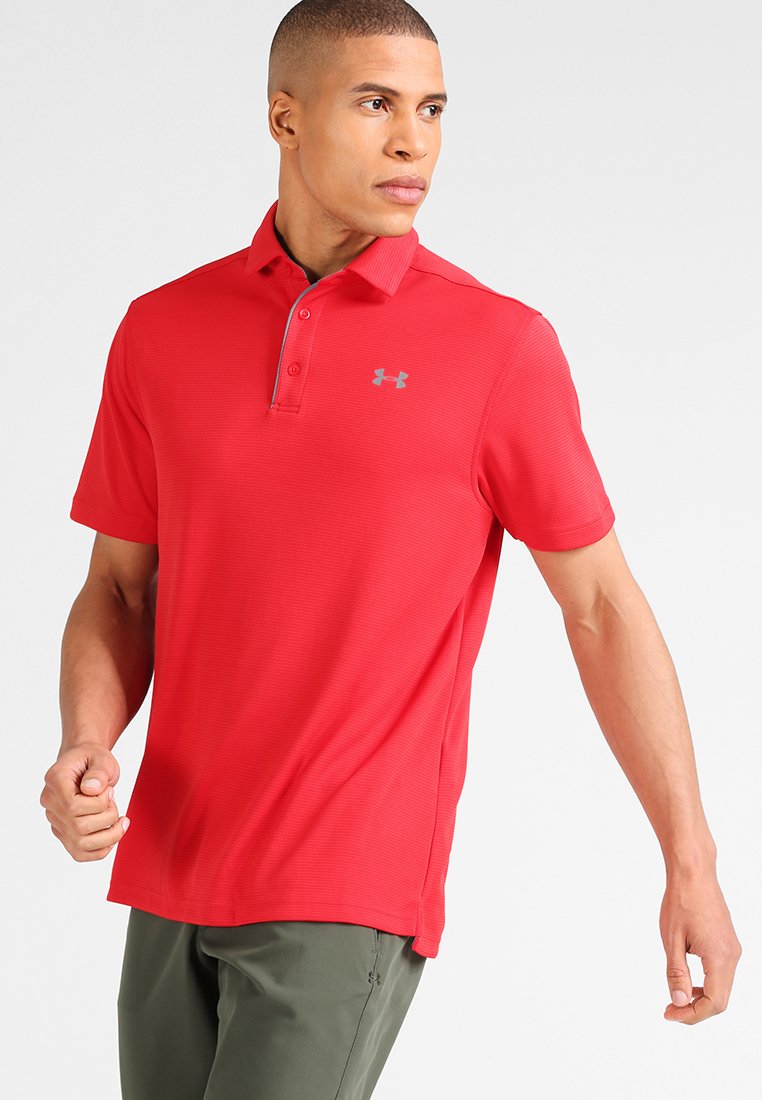 Under Armour TECH - Polo - red/graphite