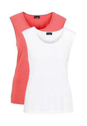 DOPPELPACK - Top - coral white