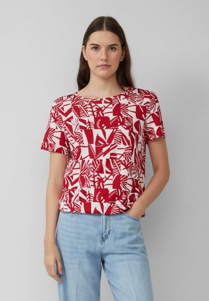 Print T-shirt - mohnrot