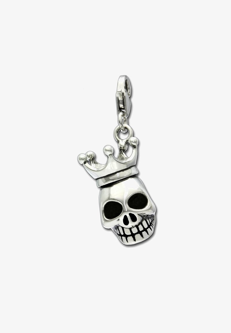 SilberDream TOTENKOPF - Anhänger - silberfarben schwarz/schwarz ...
