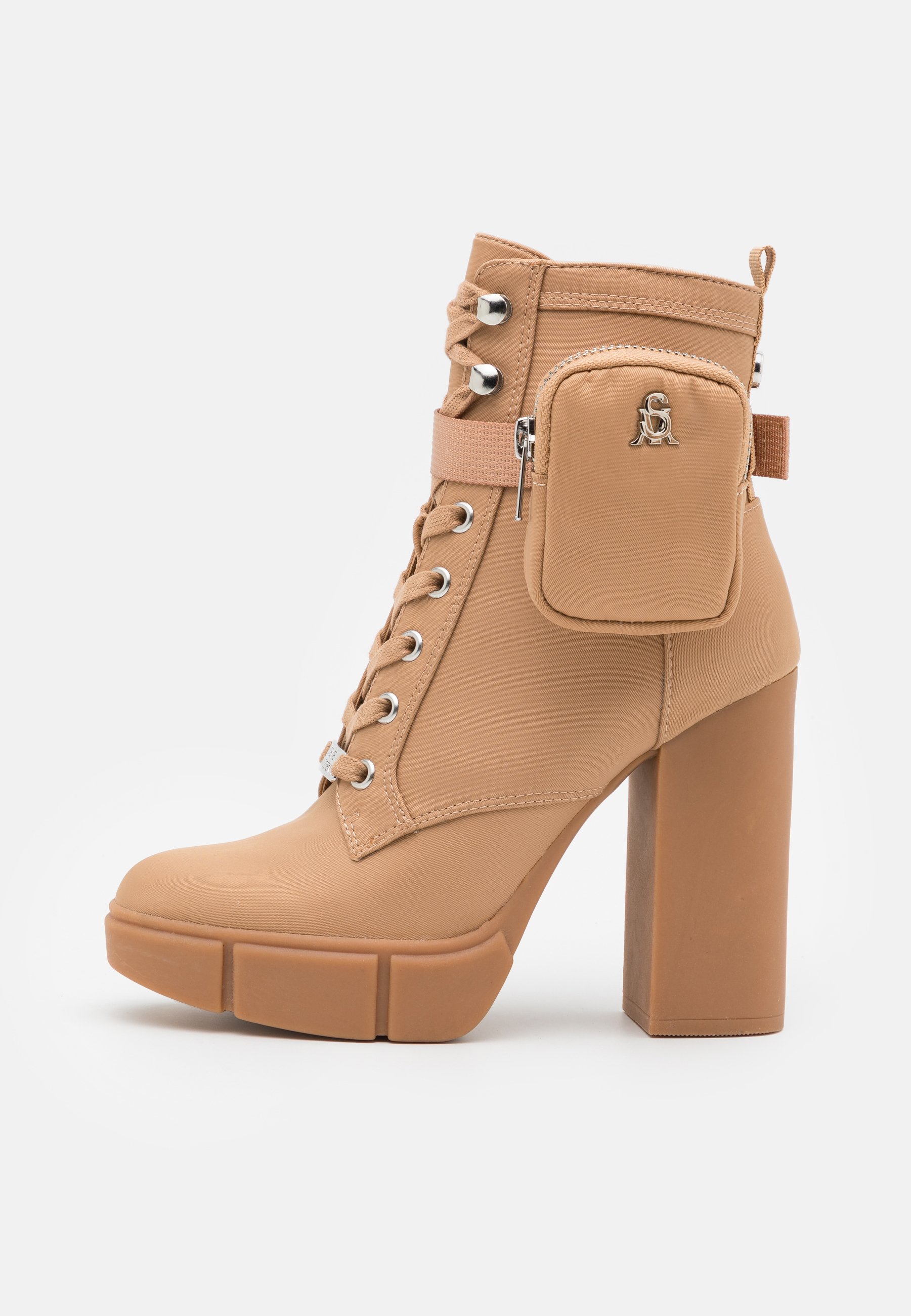 steve madden lace up heel boots