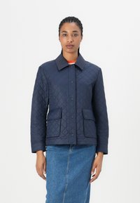 Tommy Hilfiger PADDED SLIM QUILTED JACKET - Light jacket - dark night navy