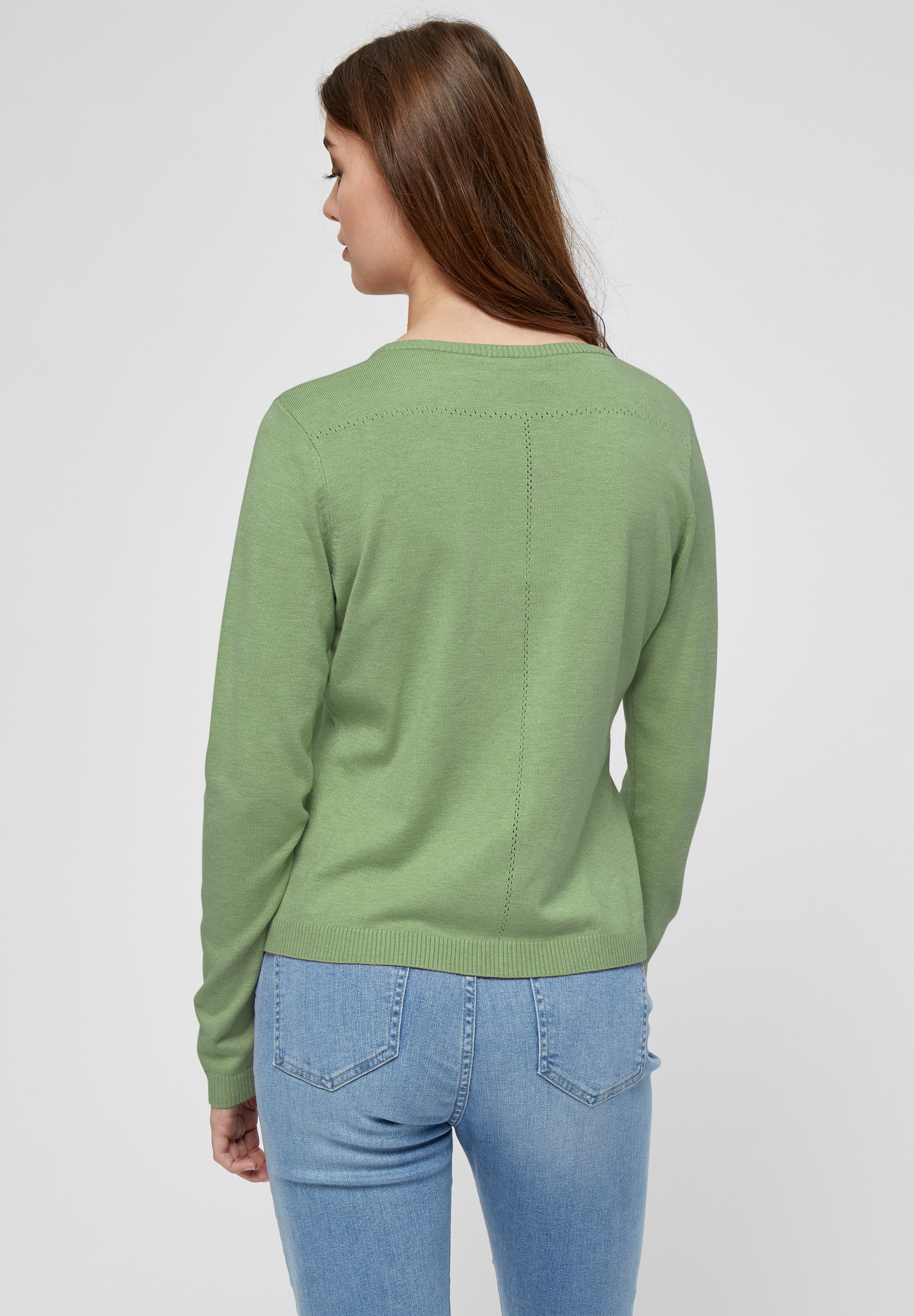 LAURA - Cardigan - pistachio melange 