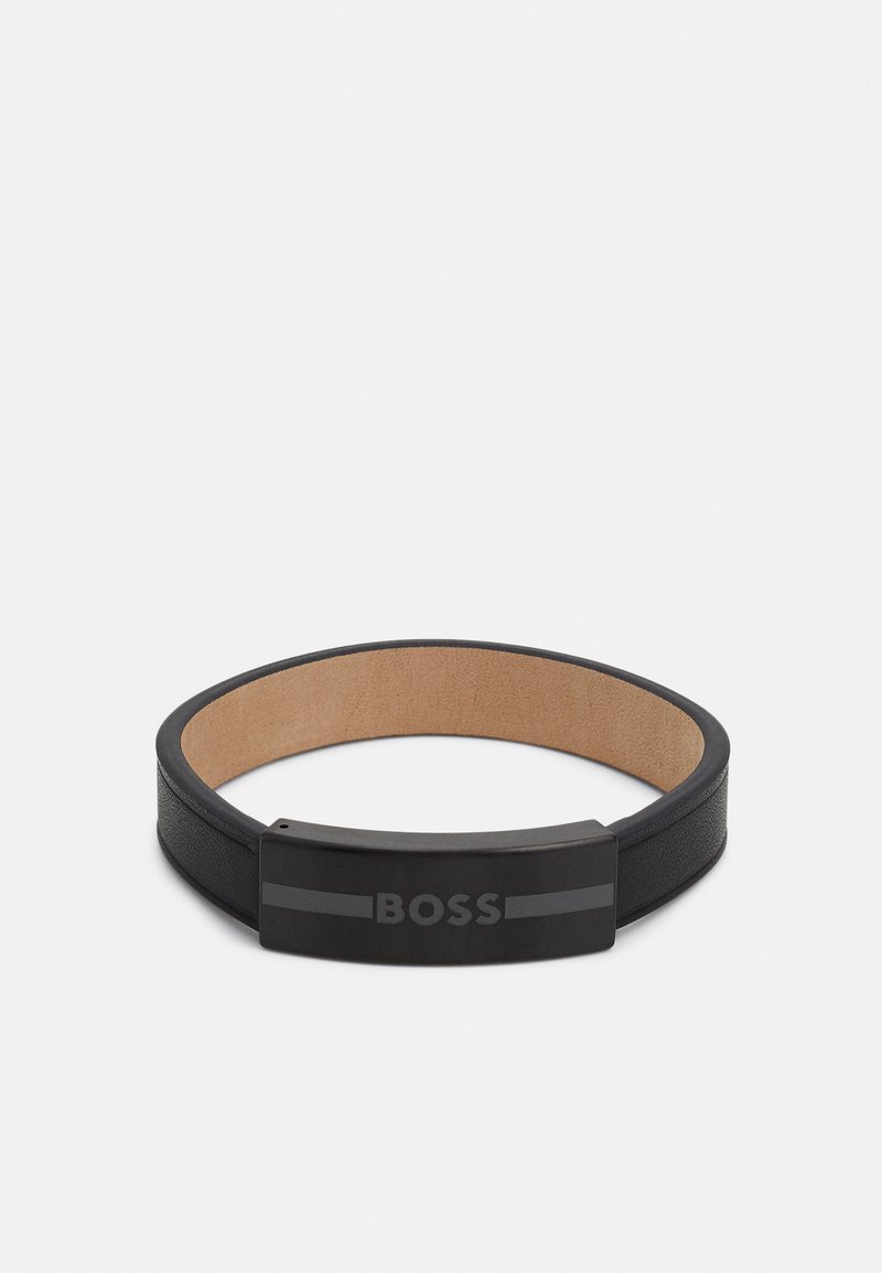Bracciale Uomo BOSS Jewelry - Maglia Metallica Grigia, Chiusura Magnetica, Circonferenza 19 Cm