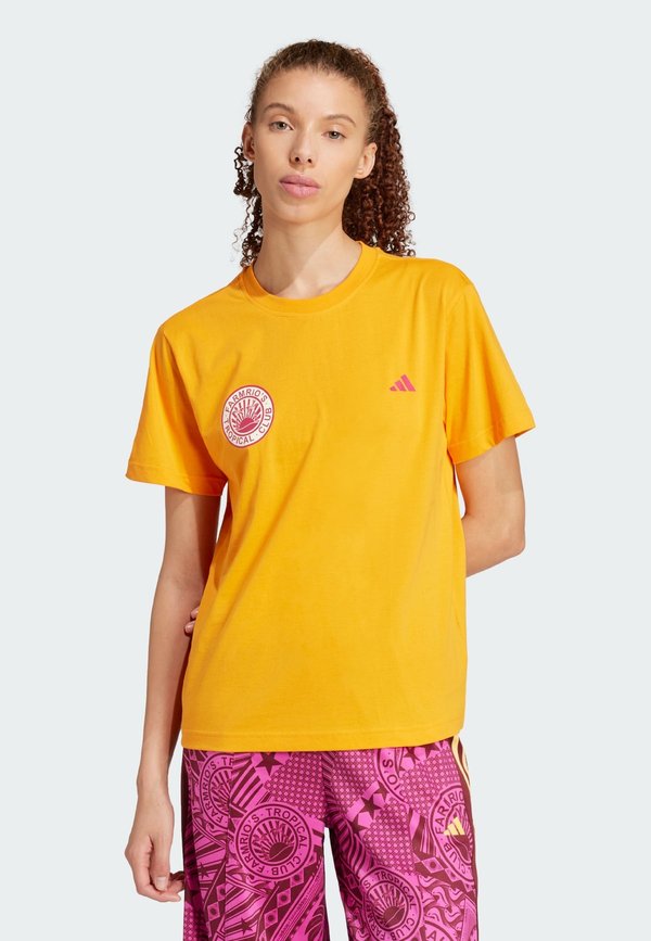 FARM GRAPHIC - Print T-shirt - bright orange3