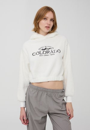 Terranova Felpa con cappuccio - bianco lana