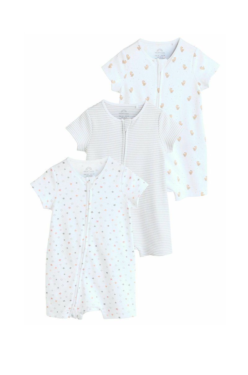Next - REGULAR FIT 3 PACK - Pajac za spanje - white, Povečajte