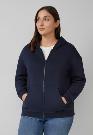 Sweater met rits - navy
