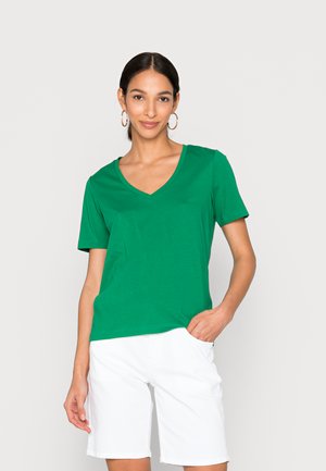 Jednoduché triko - preppy green