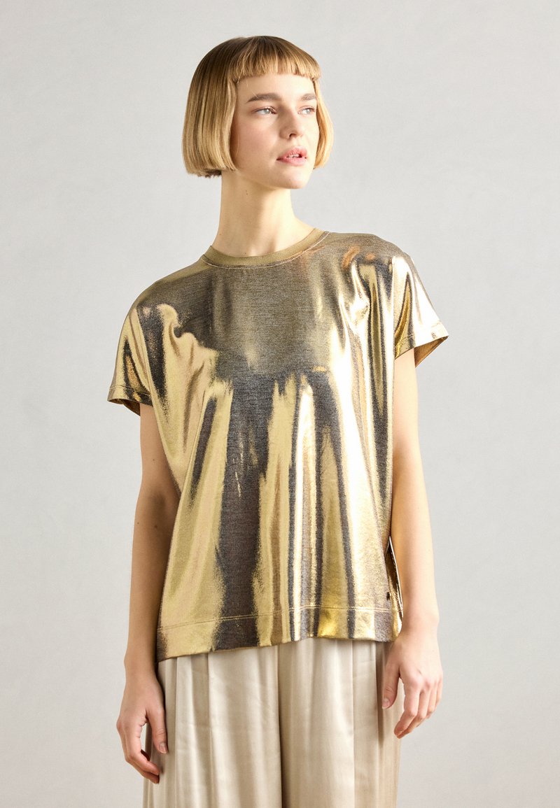 Mos Mosh O NECK TEE - Camiseta estampada - gold