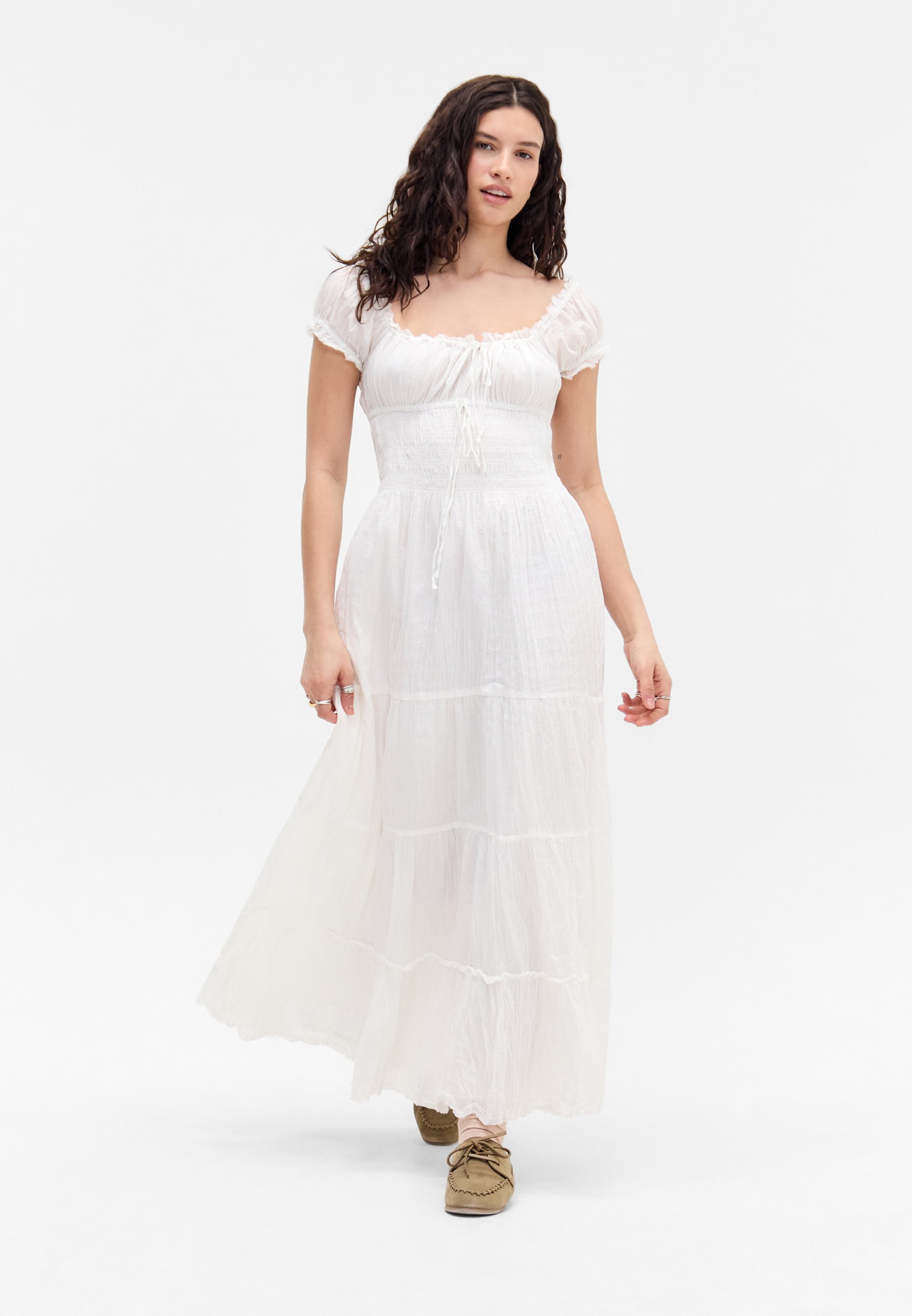 loose denim dress for women Sleeveless Lace-Up Bow Loose Denim Dress: Blue