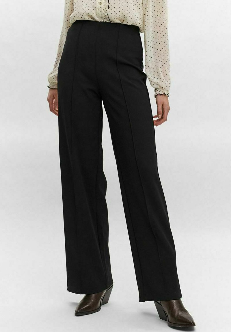 Vero Moda BECKY HR PULL ON - Trousers - black - Zalando.ie