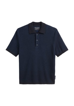 Marc O'Polo SHORTSLEEVE STRUCTURED - Polo shirt - dark navy