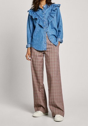 Košilová halenka  - light-blue denim