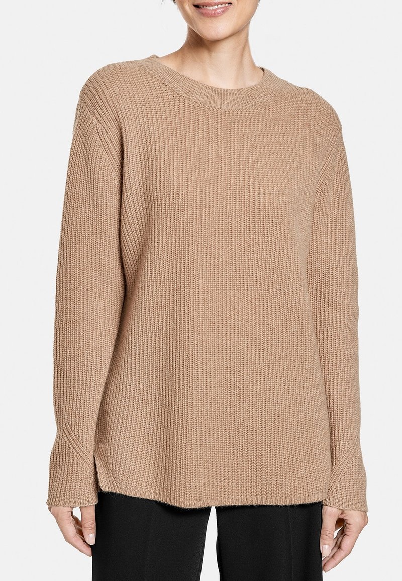 Damen Strickjacken | Gerry Weber Strickpullover camel melange/camel - VF41729 Damen Strickjacken | Gerry Weber Strickpullover camel melange/camel - VF41729