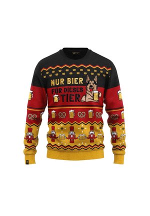 CHRISTMAS  DEUTSCHLAND - Strickpullover - black red yellow