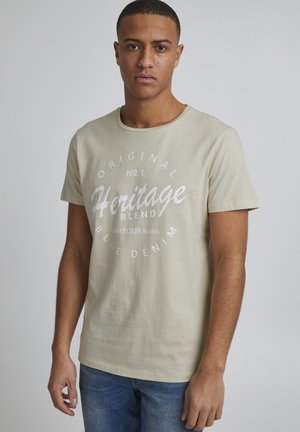 BHABRAHAM - Camiseta estampada - oyster gray