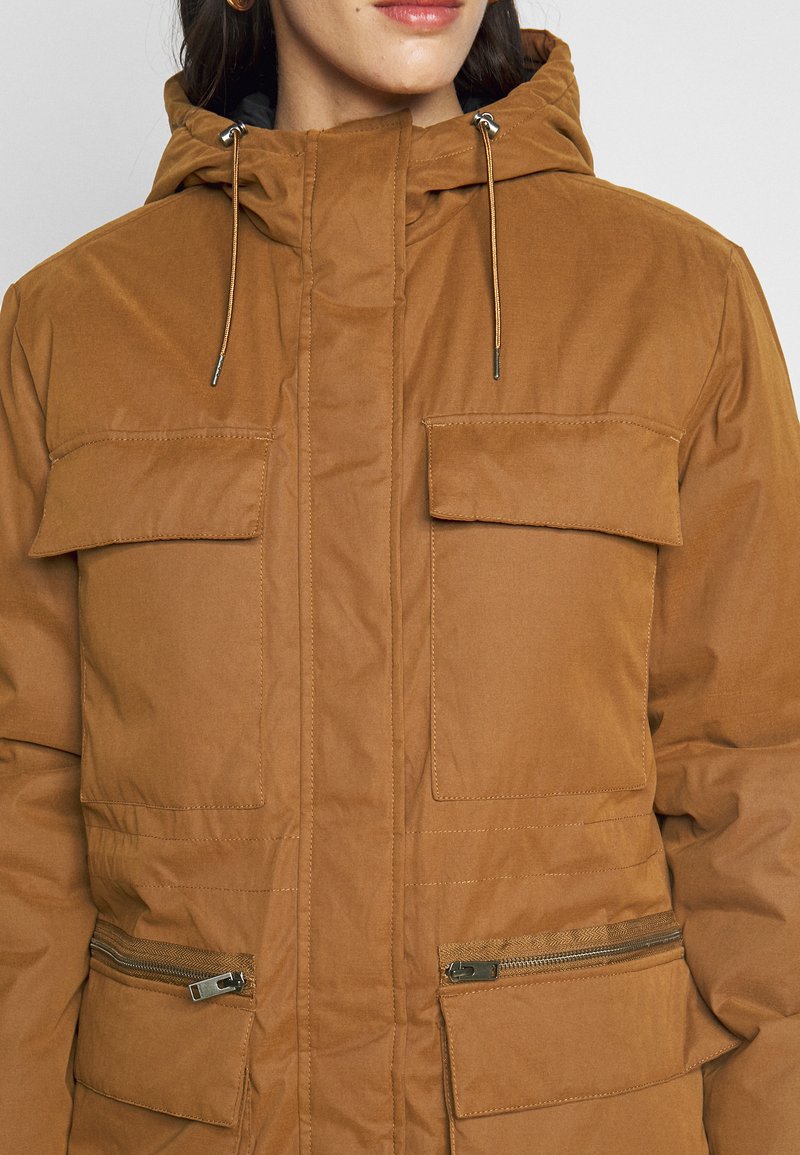 Selected Femme Tall Slfolivia Parka Dachshund Braun Zalando De